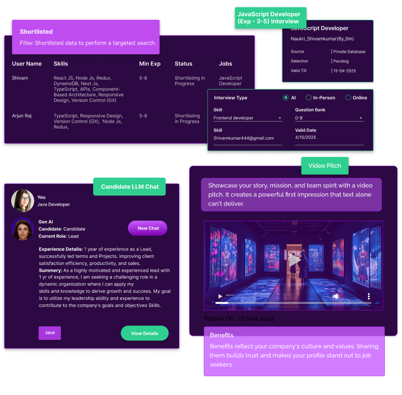 Enterprise UI showcase