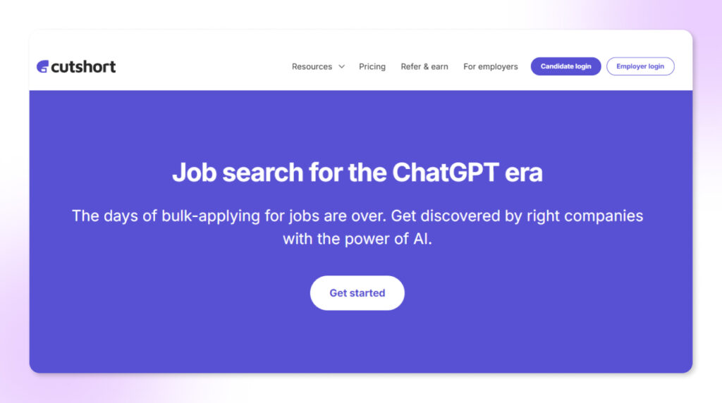 CutShort Startup Hiring Platform CutShort job portal for startup and tech hiring